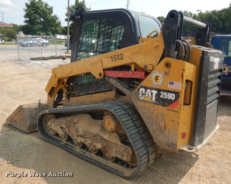 image for item DJ6092 2015 Caterpillar 259D  tracked skid steer loader