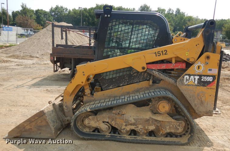 image for item DJ6092 2015 Caterpillar 259D  tracked skid steer loader