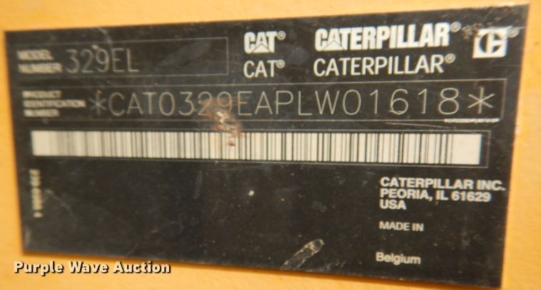 image for item DK3237 2014 Caterpillar 329E L  excavator