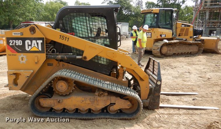 image for item DL1755 2019 Caterpillar 279D  tracked skid steer loader