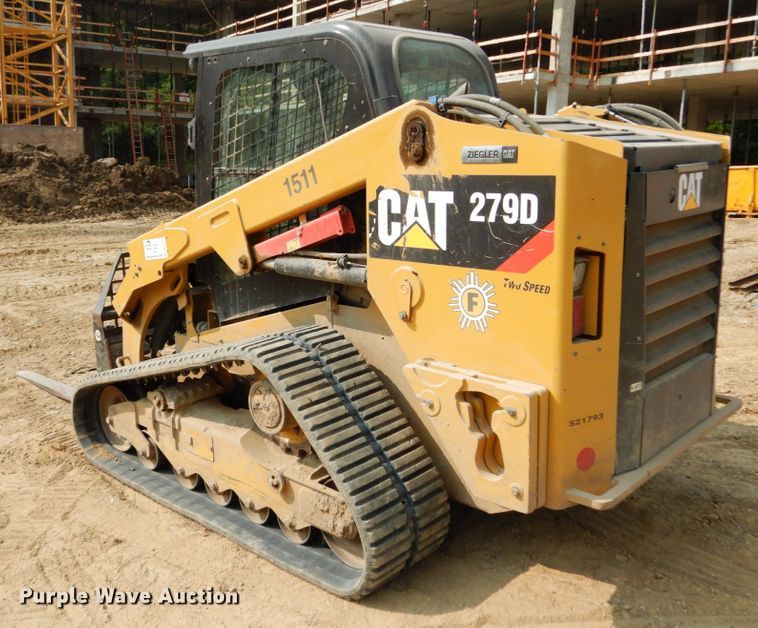 image for item DL1755 2019 Caterpillar 279D  tracked skid steer loader