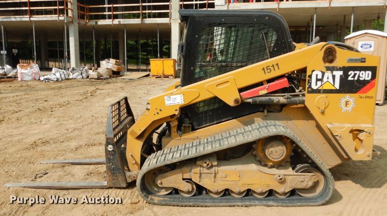 image for item DL1755 2019 Caterpillar 279D  tracked skid steer loader