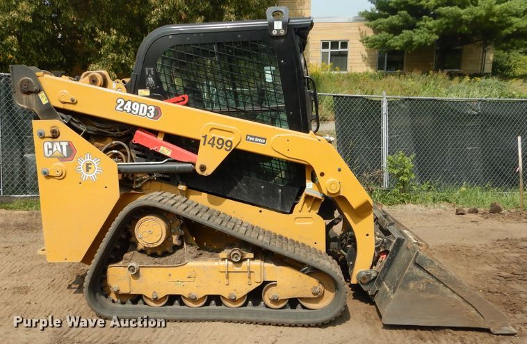 image for item DL1758 2019 Caterpillar 249D3  tracked skid steer loader