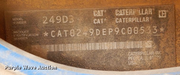 image for item DL1758 2019 Caterpillar 249D3  tracked skid steer loader