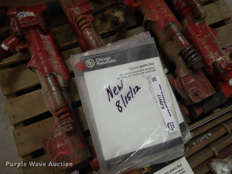 image for item KJ9917 (4) Chicago Pneumatic CP1210 jack hammers