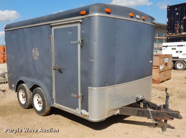 image for item KK9053 1995 United Express Line  enclosed cargo trailer