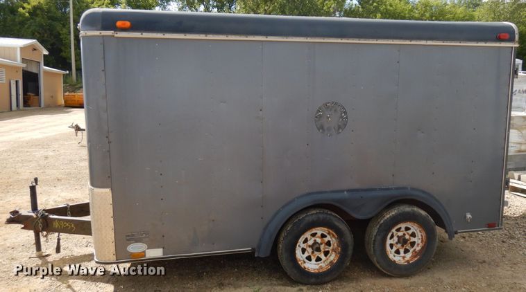 image for item KK9053 1995 United Express Line  enclosed cargo trailer
