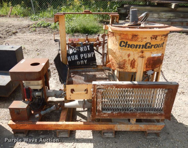 Chem Grout grout pump in Rochester, MN | Item KK9164 sold | Purple Wave