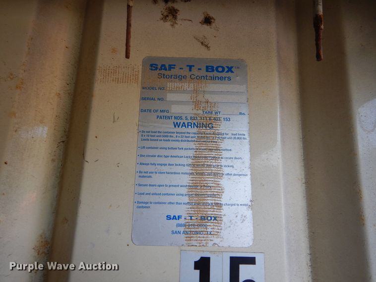 image for item KV9216 (2) Saf-T-Box storage containers