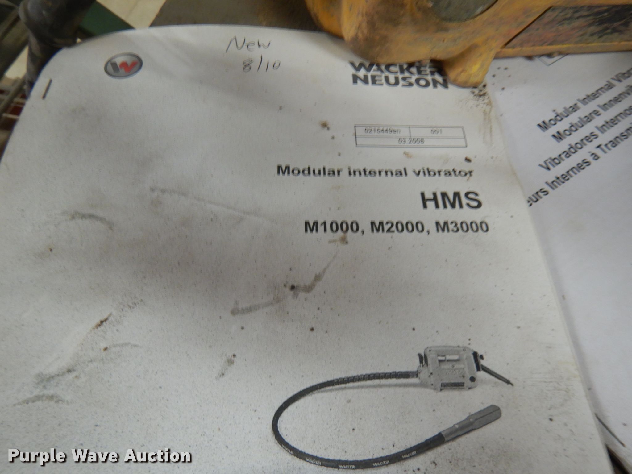 Wacker Neuson M2000 concrete vibrator in Rochester, MN Item JQ9082