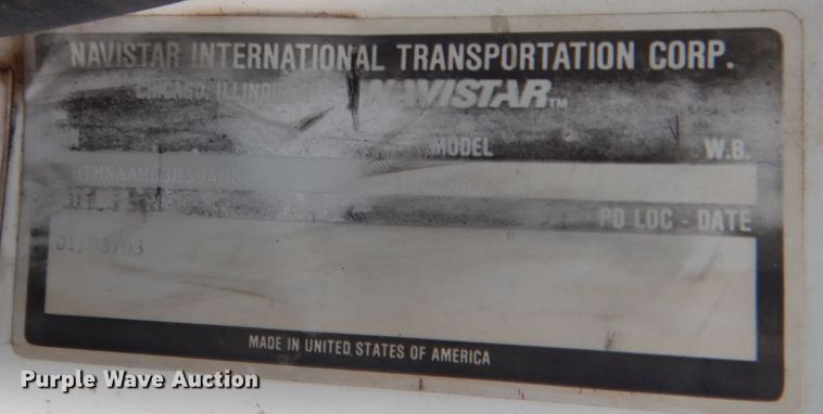 image for item DJ2231 2003 International 4300  Crew Cab flatbed truck