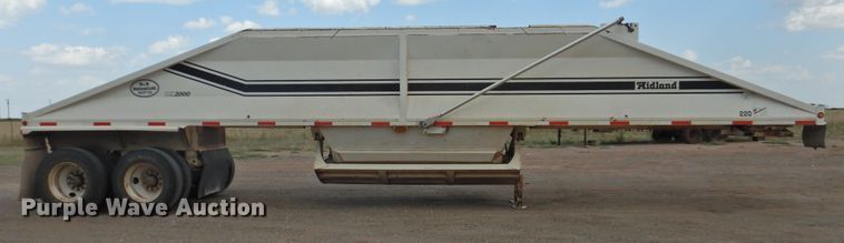 image for item DK2454 2001 Midland MG40MC2000  bottom dump trailer