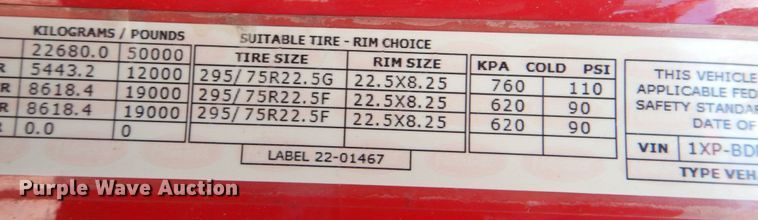 image for item DL0571 2016 Peterbilt 579  semi truck