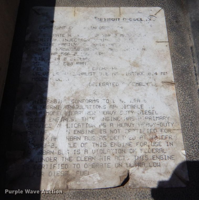 image for item DL0573 2013 Freightliner Cascadia 125  semi truck