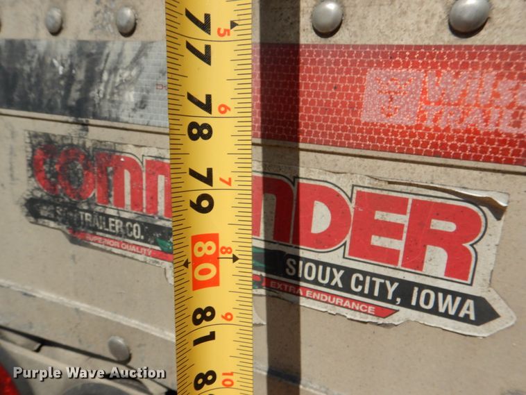 image for item DL0574 2010 Wilson DWH-550CB Commander  grain trailer