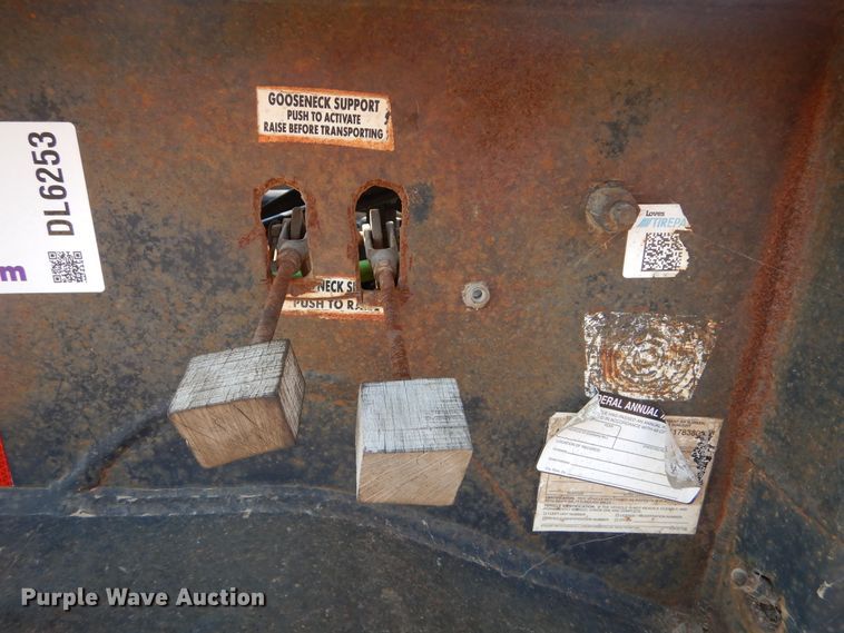 image for item DL6253 1997 Trail King  lowboy equipment trailer