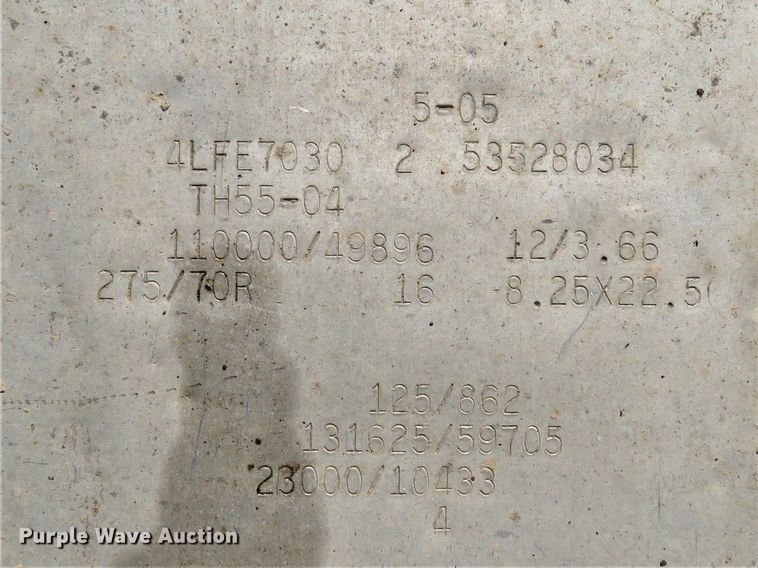 image for item FP9388 2005 Fontaine TH55-4  low boy equipment trailer