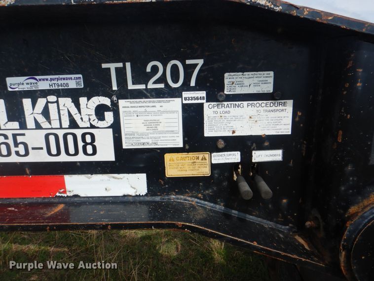 image for item HT9408 2005 Trail King TK110HDG543  lowboy equipment trailer