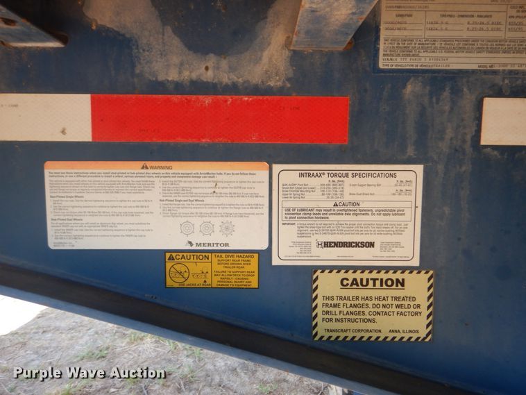 image for item HT9413 2007 Transcraft TL-2000  flatbed trailer