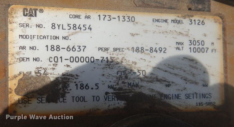 image for item HU9272 2001 Freightliner FL70  semi truck