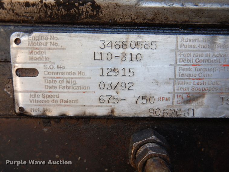 image for item IN9974 1992 Western Star 4864F  truck cab and chassis