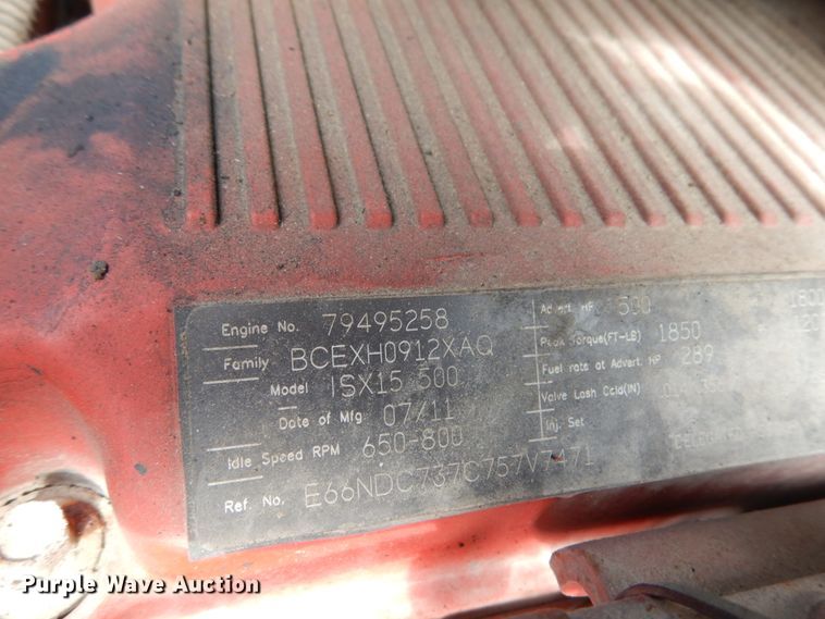 image for item KI9667 2012 Kenworth T660  semi truck