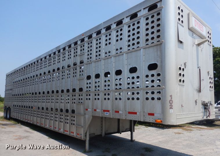 image for item KU9392 2007 Eby  livestock trailer