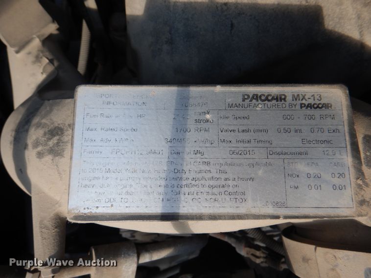 image for item KW9874 2016 Kenworth T660  semi truck