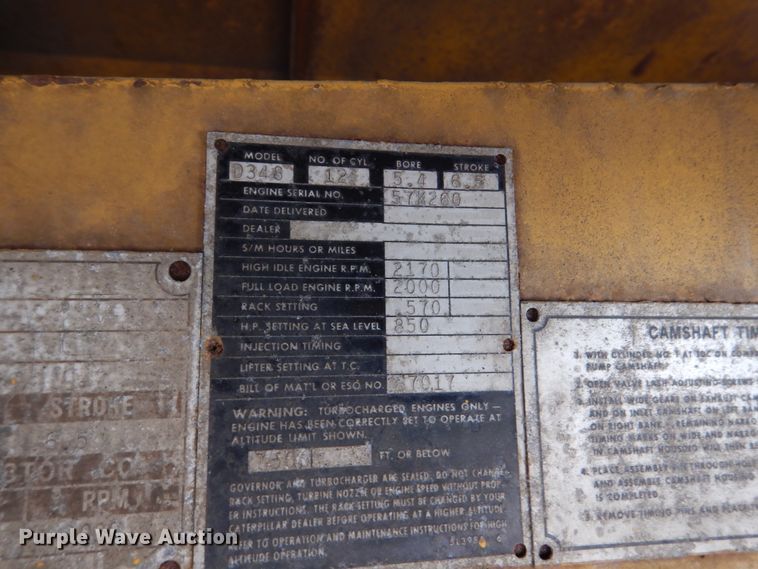 image for item DC8755 1982 Oshkosh WT-2206  snow blower truck