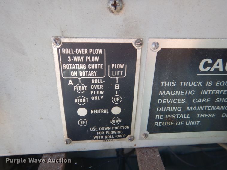 image for item DC8755 1982 Oshkosh WT-2206  snow blower truck