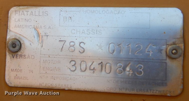 image for item DL6282 1990 Fiat-Allis PAH12  motor grader