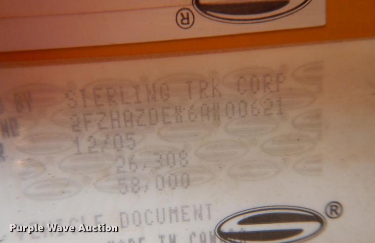 image for item JZ9853 2006 Sterling LT9500  dump truck