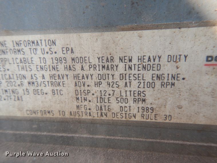 image for item KU9340 1989 Oshkosh PA-2526-1  dump truck