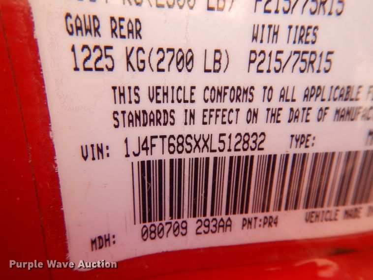 image for item DC2040 1999 Jeep Cherokee Sport  passenger vehicle