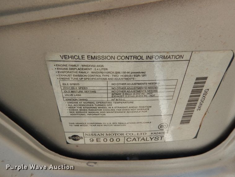 image for item DC2041 2001 Nissan Altima GLE