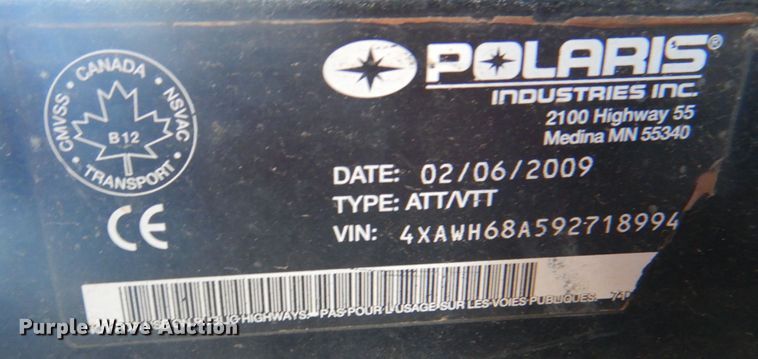 image for item DG1715 2009 Polaris Ranger 700 Crew  utility vehicle