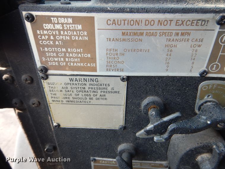 image for item DL4996 1989 Kaiser Jeep M35A2  box truck