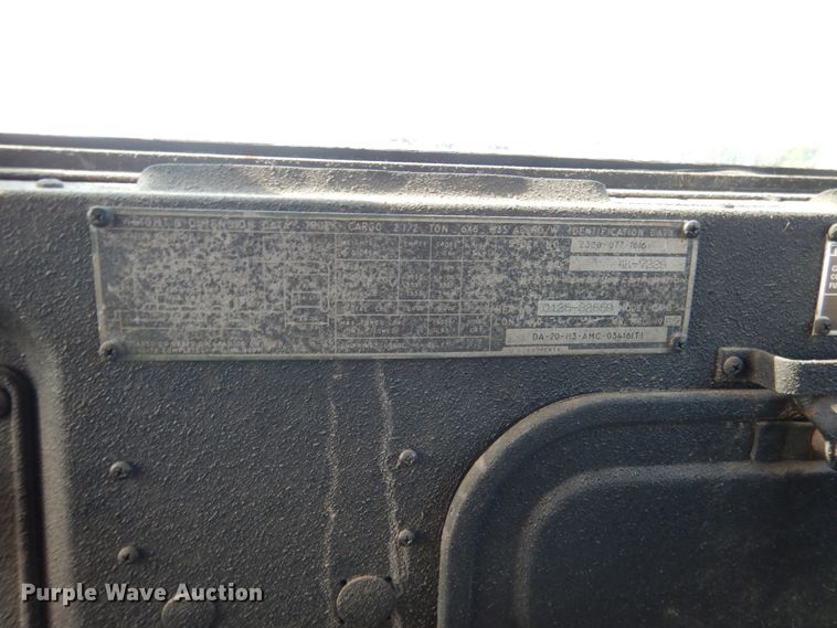 image for item DL4996 1989 Kaiser Jeep M35A2  box truck