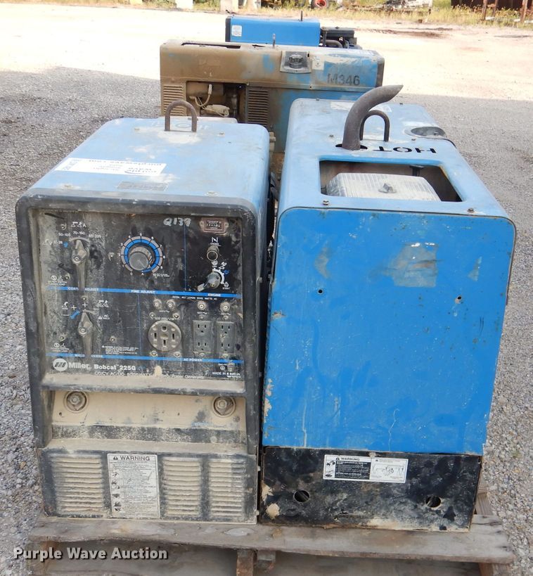 image for item DM1482 (2) Miller Bobcat 225 welder/generators