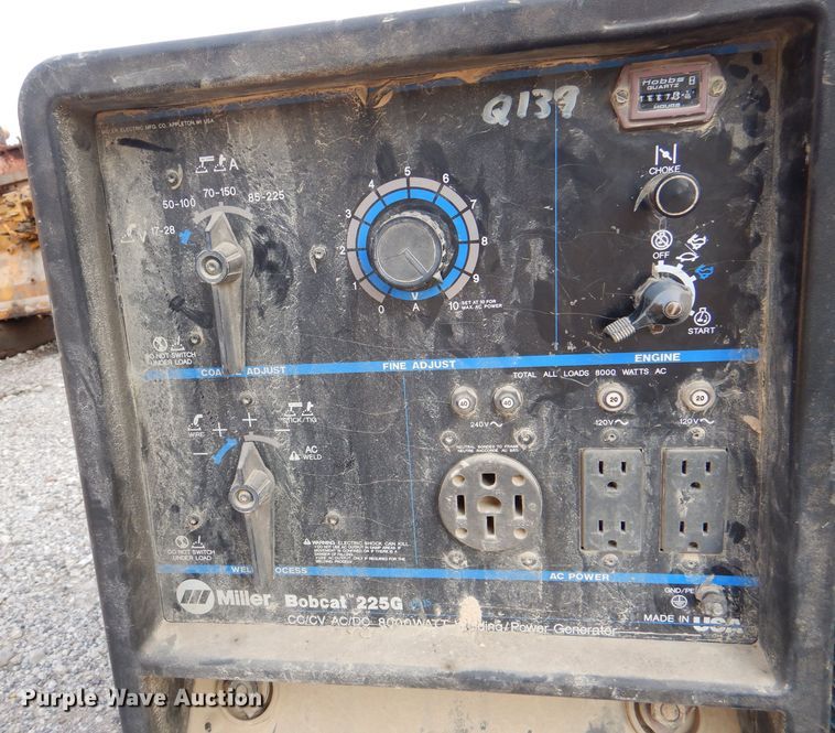 image for item DM1482 (2) Miller Bobcat 225 welder/generators