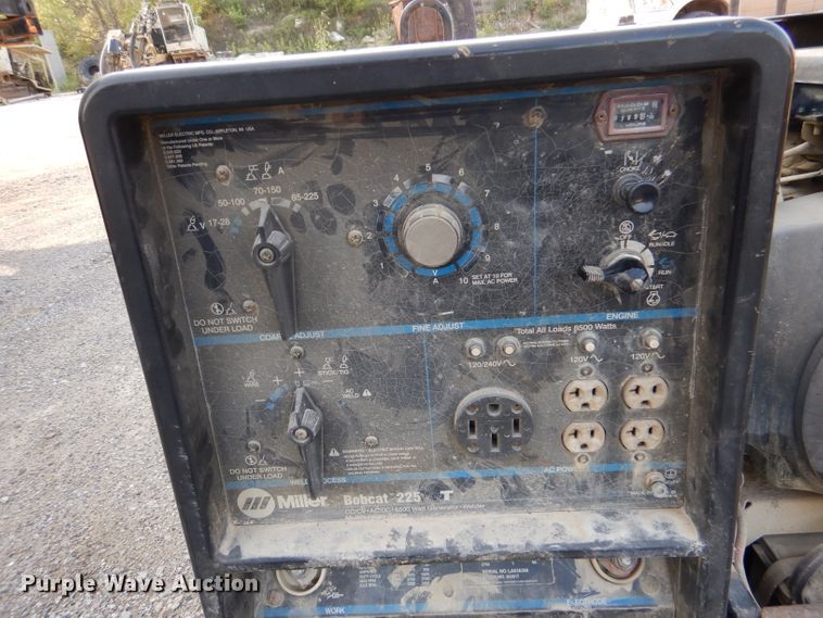 image for item DM1482 (2) Miller Bobcat 225 welder/generators