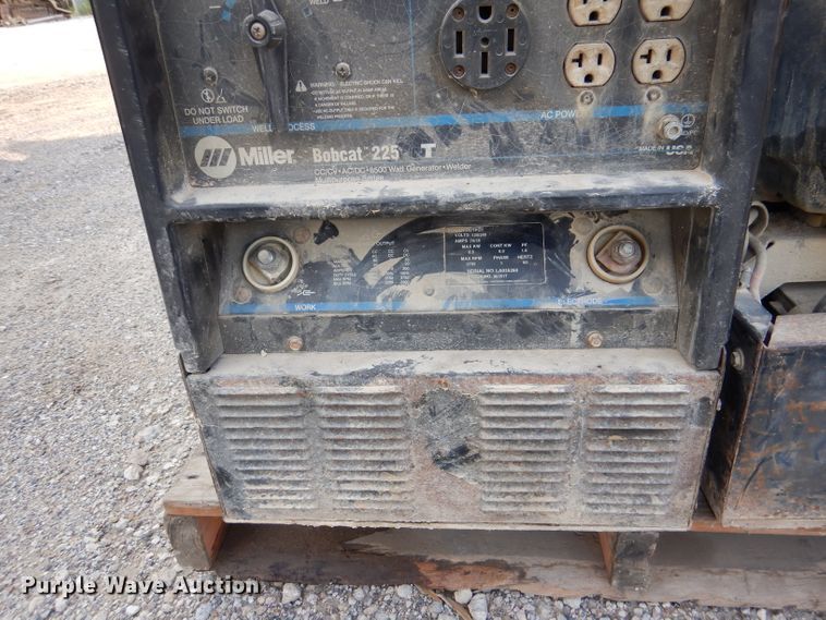 image for item DM1482 (2) Miller Bobcat 225 welder/generators