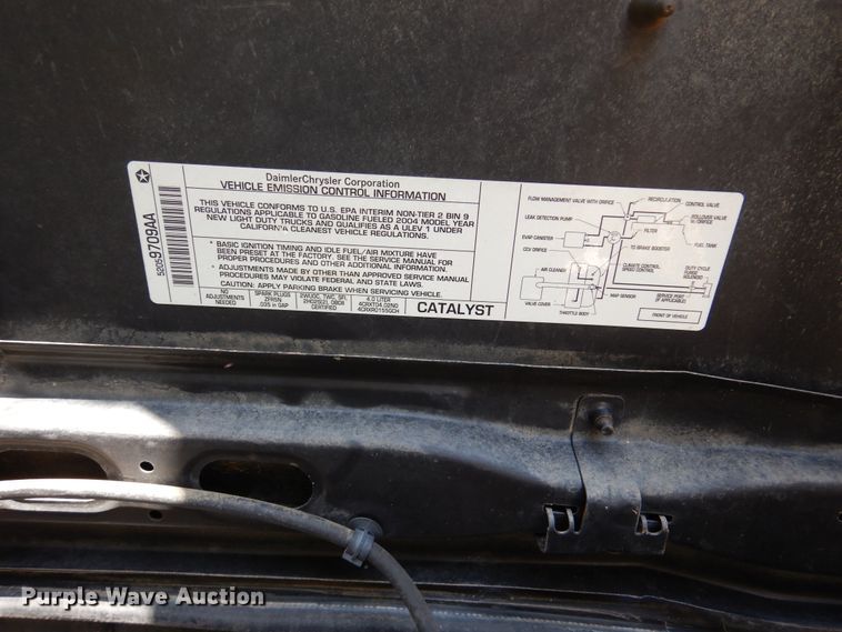 image for item DM6434 2004 Jeep Wrangler  SUV