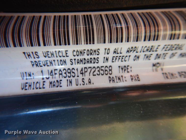 image for item DM6434 2004 Jeep Wrangler  SUV