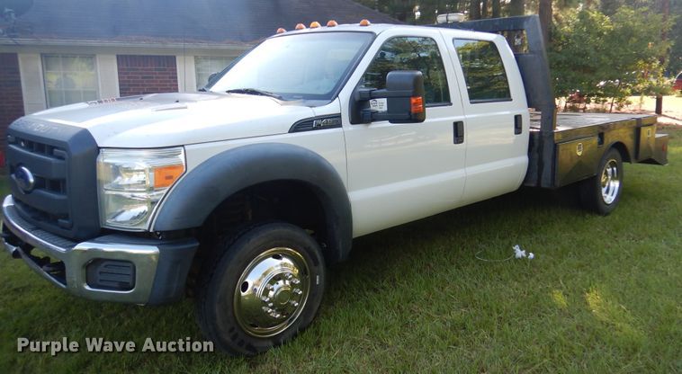 image for item DM6435 2014 Ford F450 Super Duty  Crew Cab flatbed truck