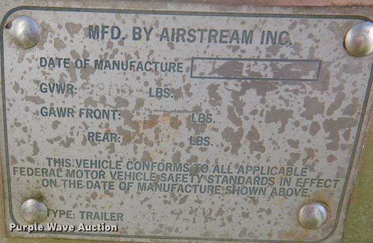 image for item DM6436 1975 Airstream Overlander  camper