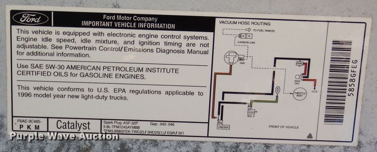 image for item DM6437 1996 Ford Bronco XLT  SUV