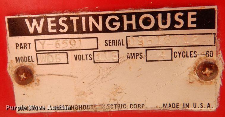 image for item ED9855 Westinghouse WD5  vending machine