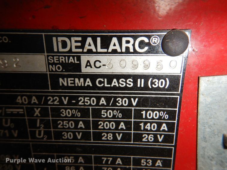 image for item IR9074 Lincoln Idealarc 250  welder