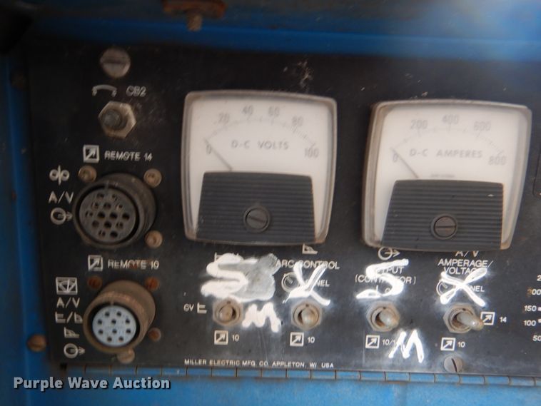 image for item IR9075 Miller Intelliweld 650  welder/generator